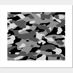 GREY CAMO Posters and Art